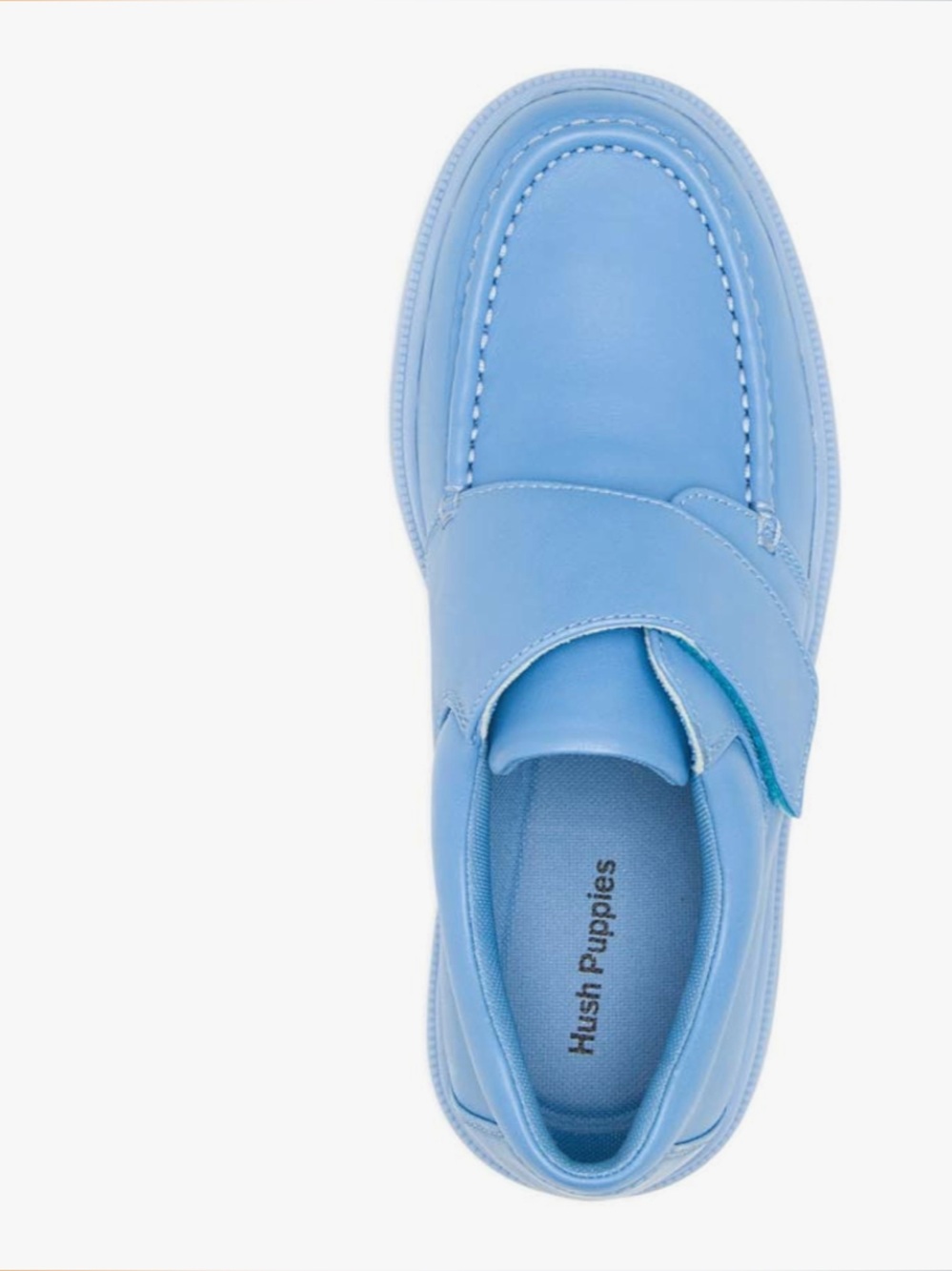 Hush Puppies Gil Surf Blue Leather Loafers Men’s Size 9 M Comfort Shoes - Picture 4 of 16